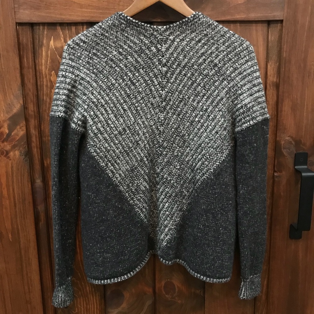 Gap Grey Lambs Wool Cardigan Sweater S